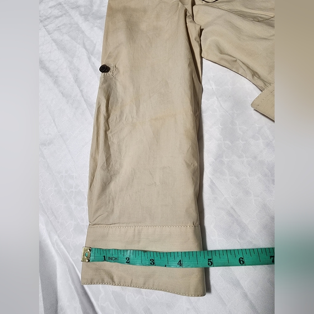 Zara Khaki Zafari Tan Utility Belted Shirt Dress - Picture 9 of 12